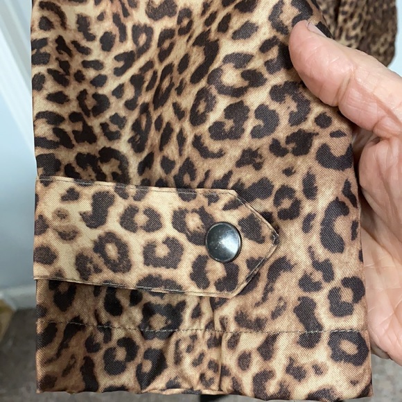 Capelli of New York Leopard Pattern Raincoat - Size Small - Picture 8 of 11